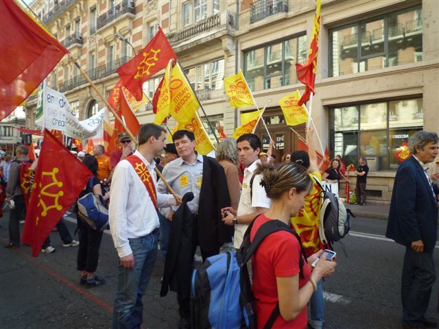 MAnifestacion Anem Oc lo 31 de març a Tolosa