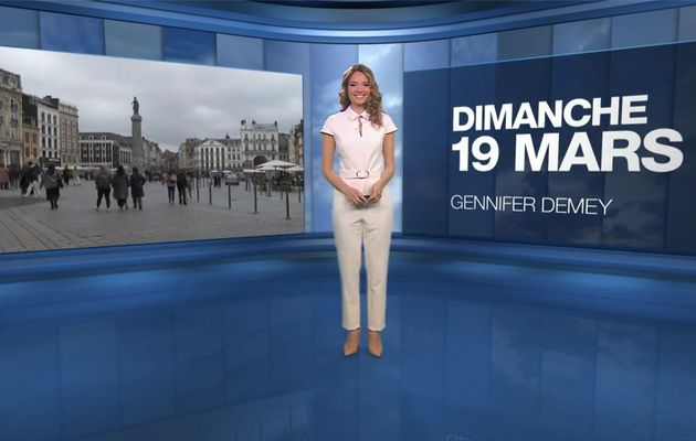 Gennifer Demey Météo M6 le 19.03.2023