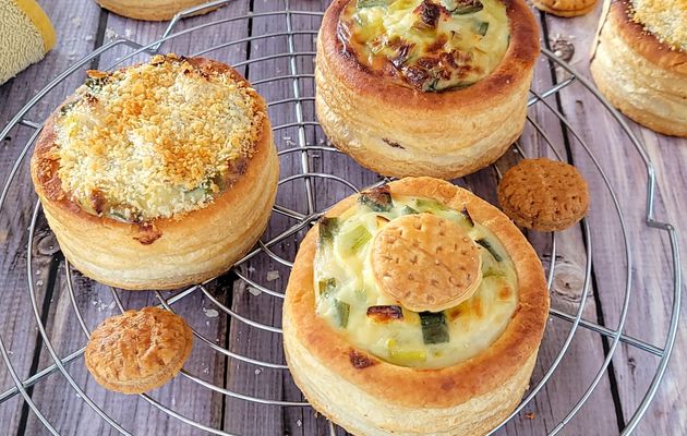 Vol au vent poireaux et St Jacques 