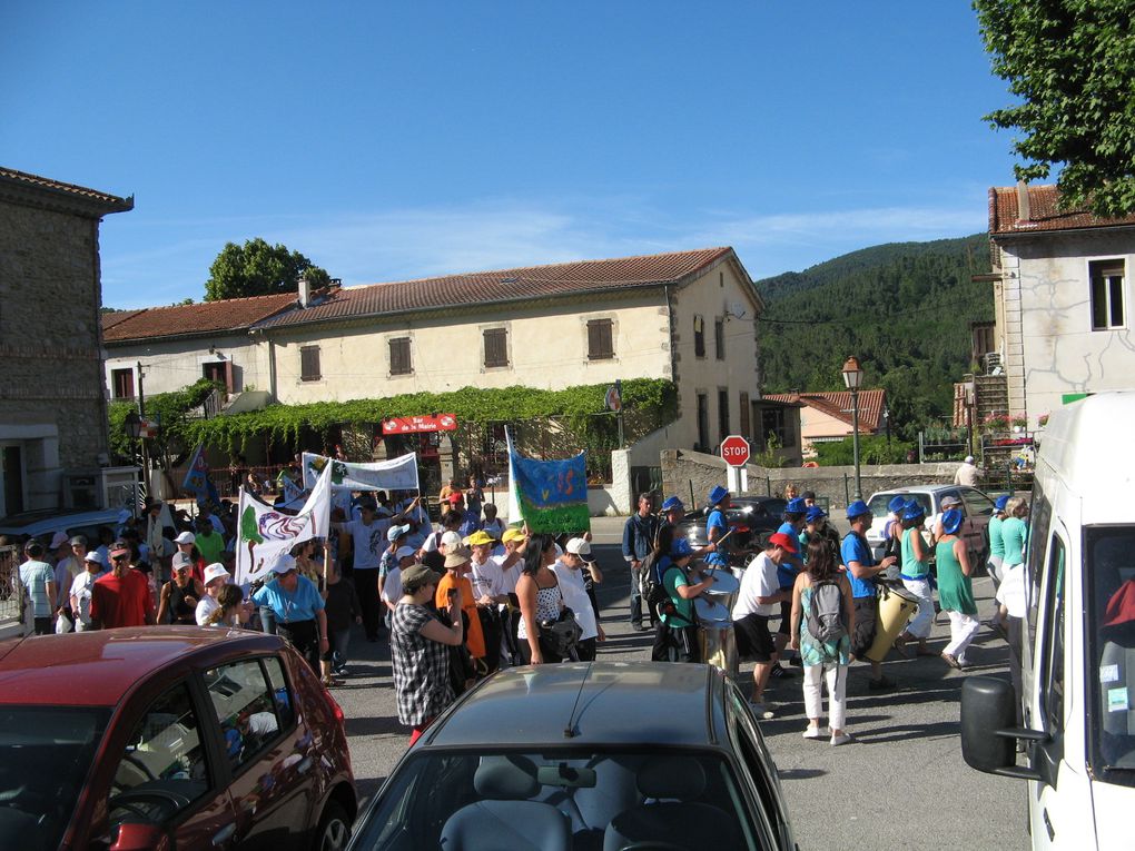 Notre chaude journée à Chamborigaud où nous avons été chaleureusement accueillis par les parents d'Yvonnick