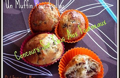 Muffins aux framboises coeur de ganache chocolat noix de coco pour le concours de gallou