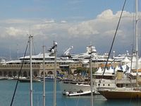 1 et 2 - Cap d'Antibes et son port ; 3 - Croisette à Cannes (cliquer sur une image pour l'agrandir)