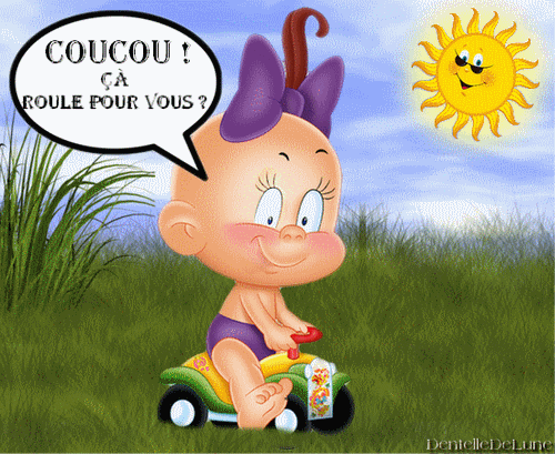 Gif Anime Humour Avec Bebe Coucou Ca Roule Pour Vous Les Gifs Animes De Dentelledelune