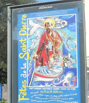 Cette année Daniela Foltynova crée et réalise l'affiche des fêtes de la Saint-Pierre d'Antibes.