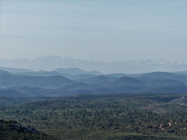 Mont St Victor depuis Fontjoncouse 27 Janv 2024