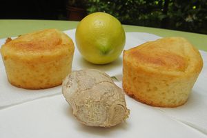 Muffins au gingembre frais et au citron