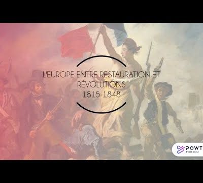 Première Thème 1 Histoire 2 : L'Europe, entre restauration et révolutions (1814-1848)