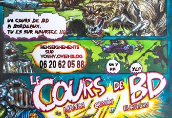 Cours de BD manga, comics, franco-belge a Bordeaux pour ados