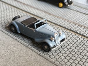 Citroën Traction Cabriolet 1934, impression 3D, Ho, 1:87