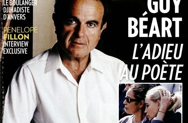 Hommage à Guy Béart en Une de Paris Match ce jeudi.