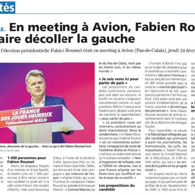 En meeting à Avion, Fabien Roussel veut faire décoller la gauche