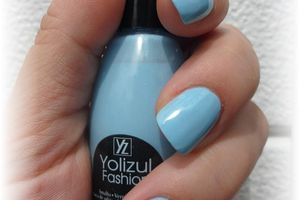 verni " yolizul fashion " bleu clair