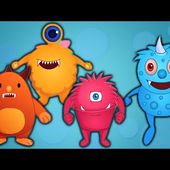 cinq petits monstres | enfants chansons populaires | comptines | Five Little Monsters