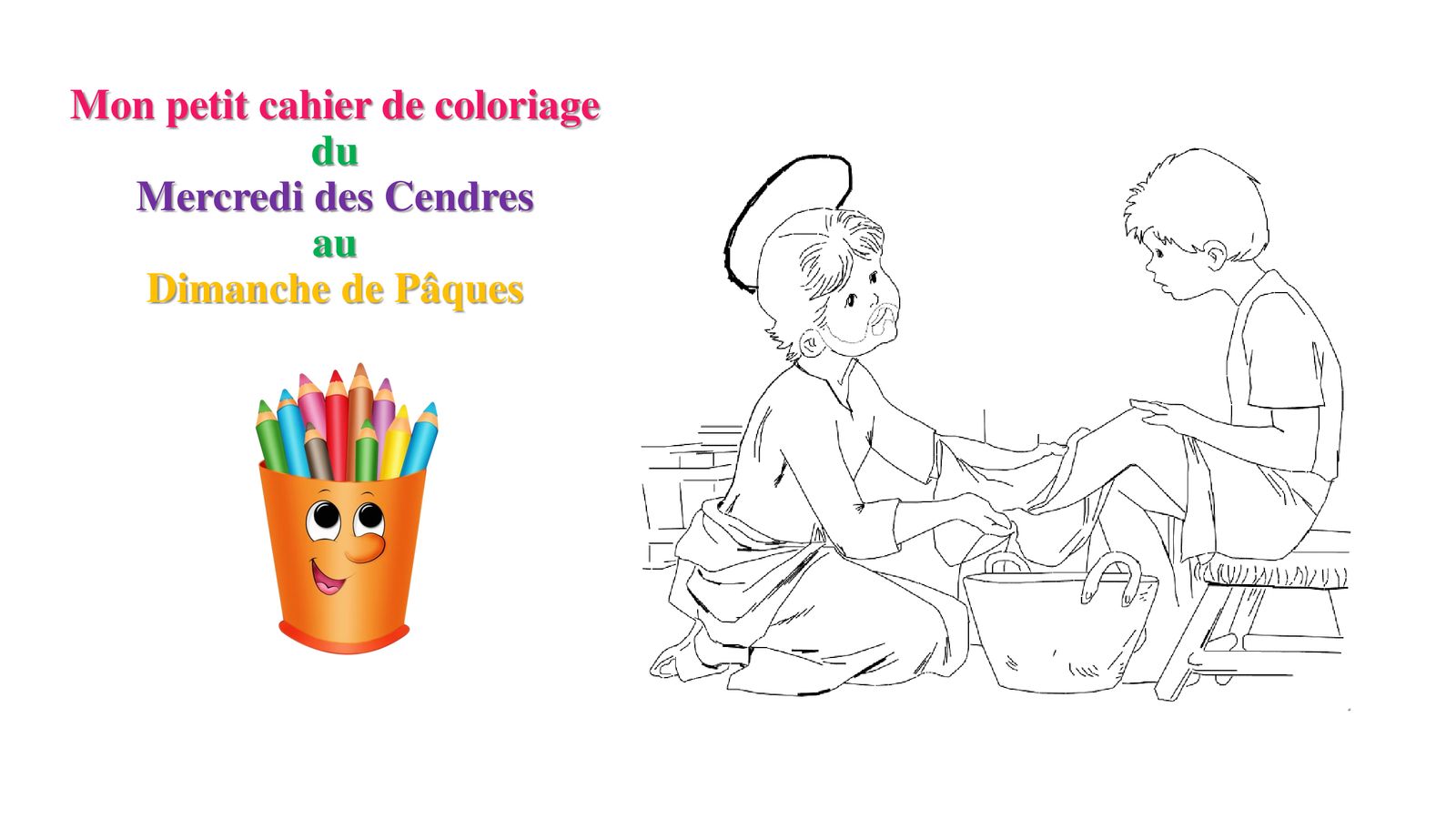 Page De Garde Cahier De Caté Mon petit cahier de coloriage pour le carême - Le Blog de Jackie