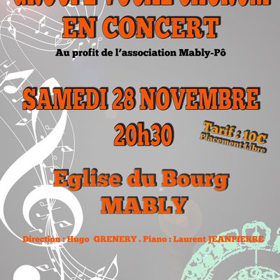 Concert de CHORUM pour MABLY-PÔ