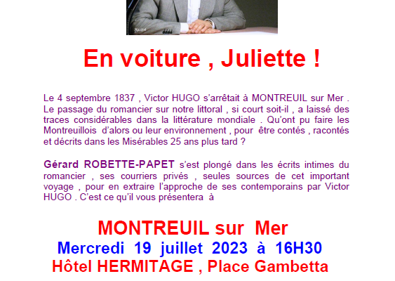 SI ON ALLAIT ECOUTER UNE CONFERENCE A MONTREUIL