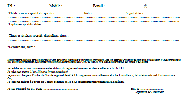 Bulletin individuel d'adhésion 2018 (BIA 2018)