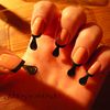 "French-Nails" rosa+schwarz