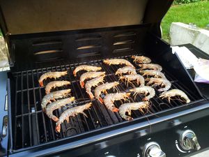 Crevettes grillées au barbecue