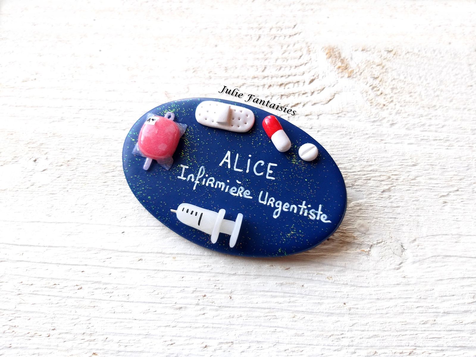 Badge pour Alice infirmière urgentiste