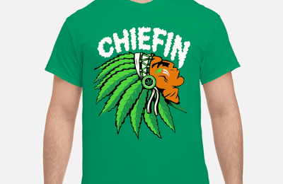 Chiefin weed smoking Indian shirt