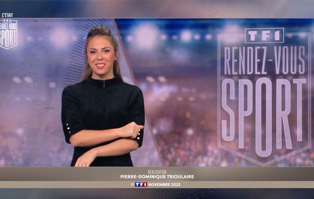 Marine Marck Rendez-Vous Sport TF1 le 19.11.2023