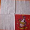 SP032 - serviette ours d'anniversaire - 0,10€ ou échange