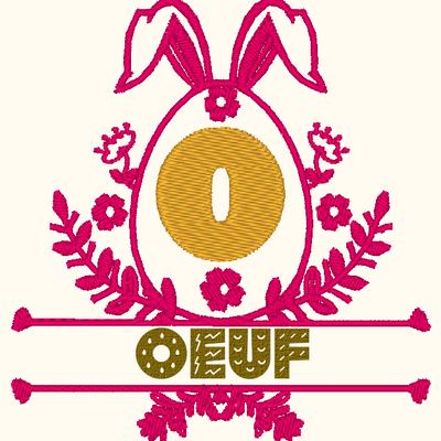 ABC lapin de Pâques: la lettre O