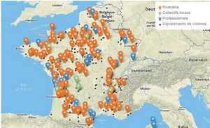 France. La carte des personnes exposées aux pesticides.