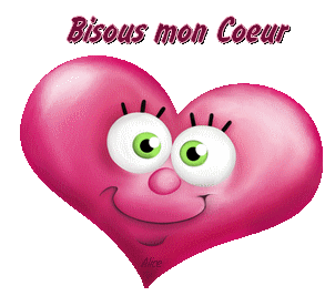 Bisous Mon Coeur Coeur Amour Gif Anime Gratuit Le Monde Des Gifs