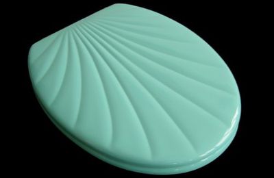 WC Sitz Klobrille Muschelform Farbe Calypso, Duroplast, 10 Jahre Garantie