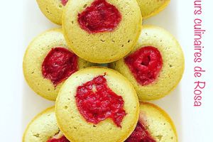 Financiers à la framboise et au thé matcha 