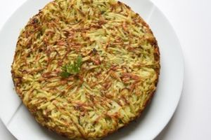 Gateau de pommes de terre aux herbes 