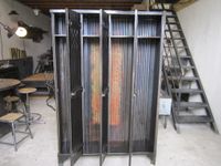 Vestiaire STRAFOR 4 portes en tôle ondulée - très rare modèle !!!
