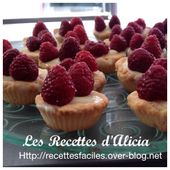 Tartelettes framboises chocolat blanc - Les recettes d'Alicia