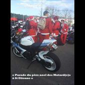 Parade du pere noel des motards 13 12 2015 à st Etienne Par " Papillon Diamant Rose"