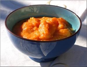 Purée de potiron aux épices