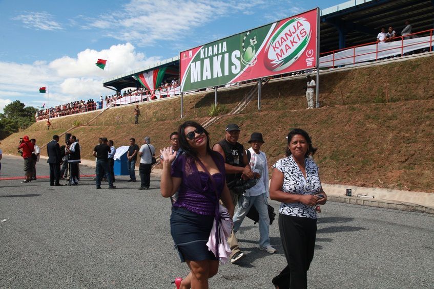 Inauguration du Kianja (Stade) Makis de Madagascar, à Andohatapenaka, par le Président Andry Rajoelina. 1ère partie. Photos: Harilala Randrianarison