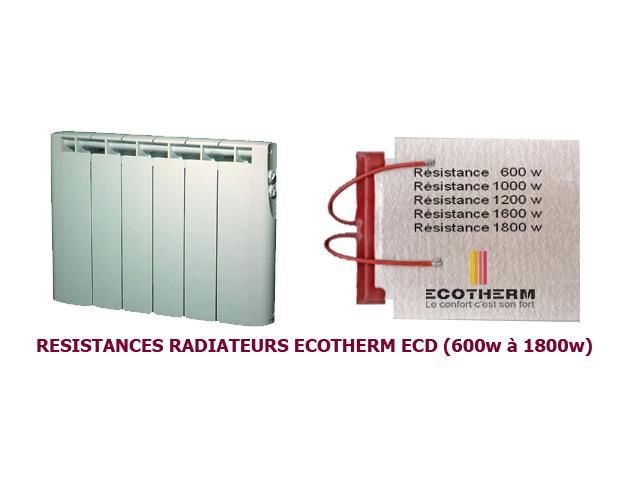 résistance radiateur ecotherm ECD ECODOUX