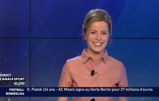 Pauline Sanzey Daily Sport Canal+Sport le 30.01.2020