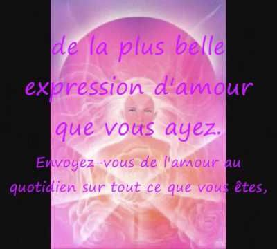 Le rayon rose de l'amour divin est amplifié