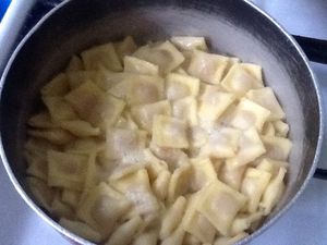 Tortellini au fromage et sauce champignon