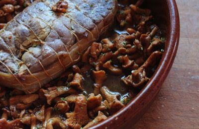 Rôti de veau aux girolles