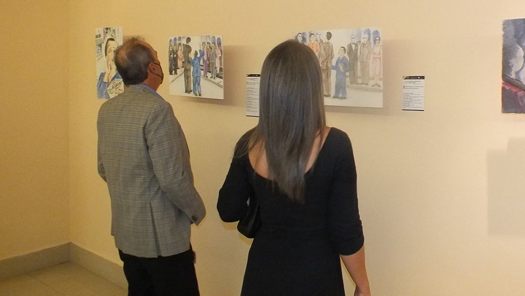 Mirian Perales expone sátira de José Rafael Pocaterra en imágenes y en honor a Valencia en el Hesperia WTC 