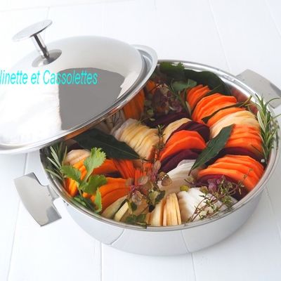 Tian d'Hiver, Patate douce, Butternut, Raves et Betteraves en Cuisson Douce