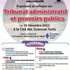 COLLOQUE TRIBUNAL ADMINISTRATIF ET POUVOIRS PUBLICS