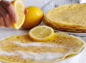 Crepes au citron et sucre