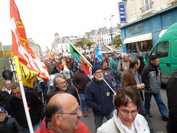 Manifestation du premier à Cherbourg