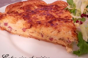 Quiche à la ricotta, au jambon et au fromage de brebis