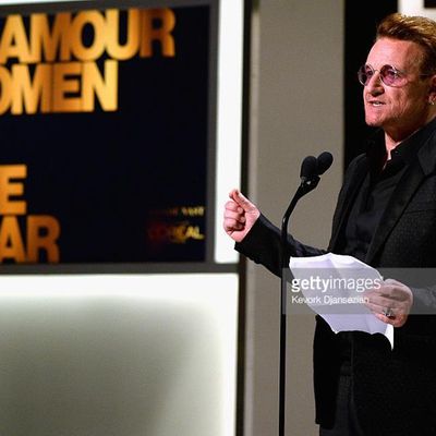 Bono reçoit l'award Du Man Of The Year à Los Angeles 14/11/2016